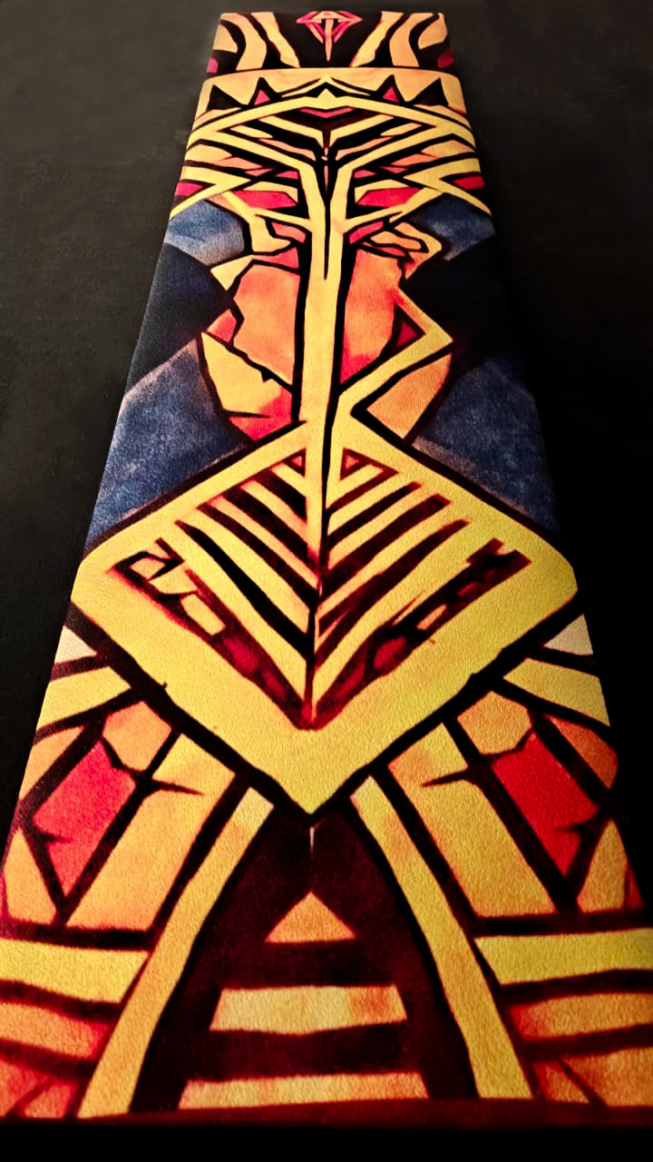 Sunfire Totem — African Tribal Canvas