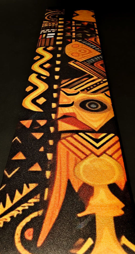 Ancestral Symbols Panel — African Tribal Canvas
